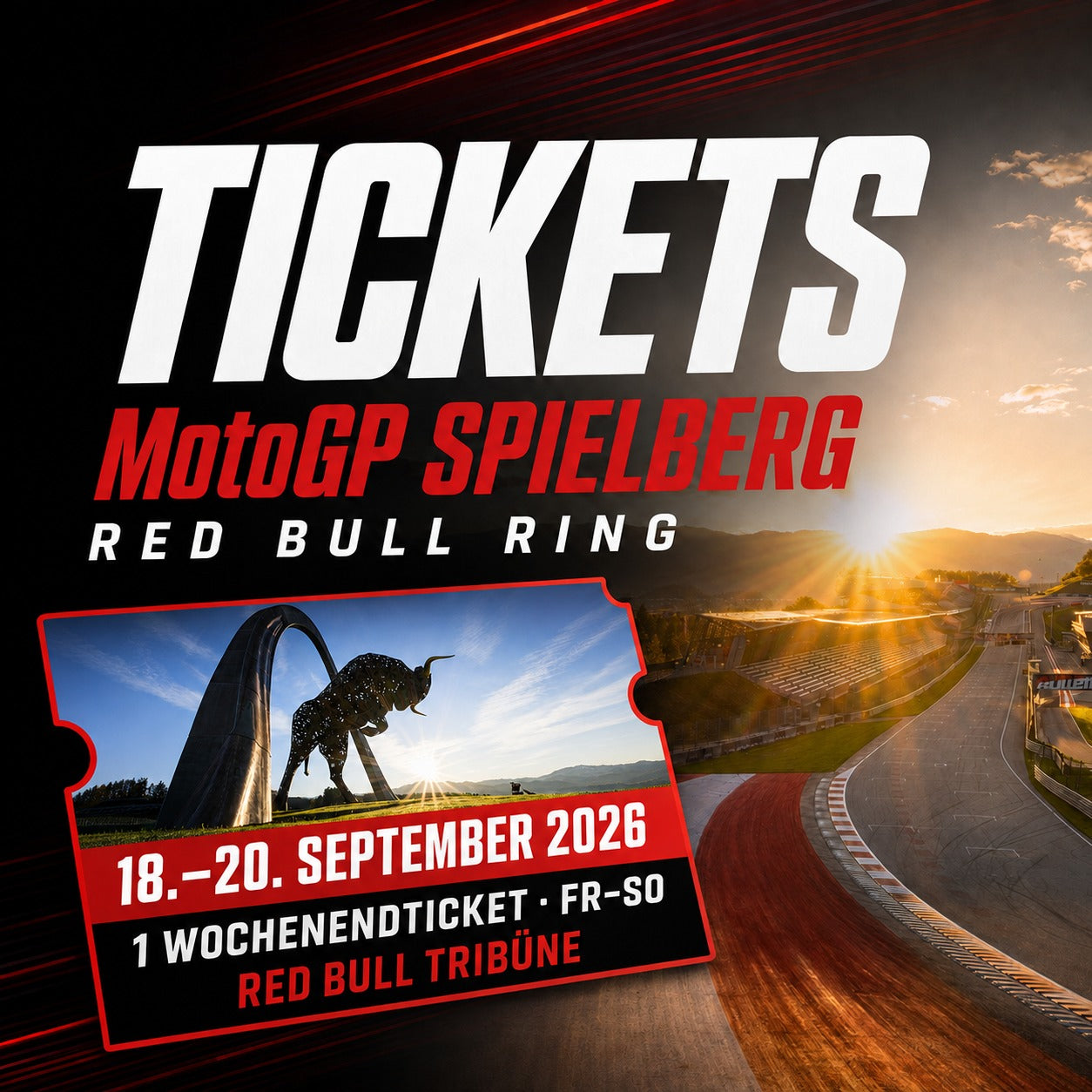 Wochenendticket MotoGP Spielberg – Red Bull Tribüne