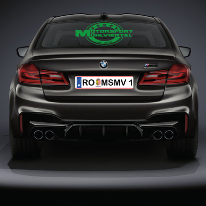 Heckscheibenaufkleber MSMV rund 80cm