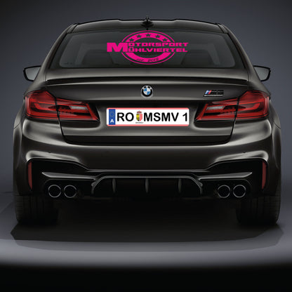 Heckscheibenaufkleber MSMV rund 80cm