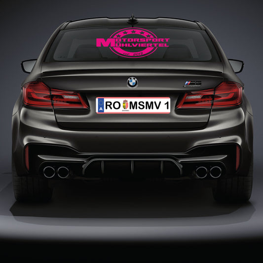 Heckscheibenaufkleber MSMV rund 80cm