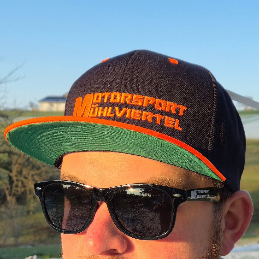 Motorsport Mühlviertel Black Snapback – Neon Edition