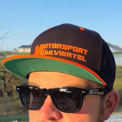 Motorsport Mühlviertel Black Snapback – Neon Edition